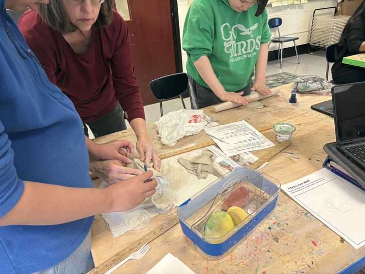 clay projects in art room