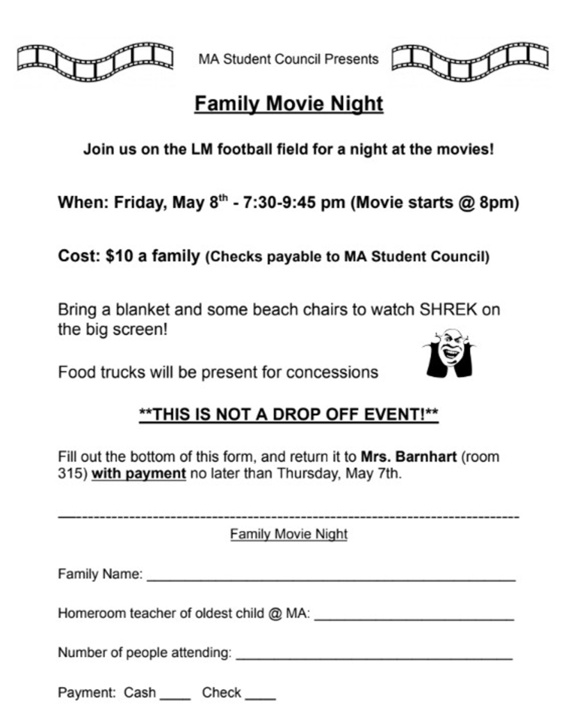 Movie Night Sign Up