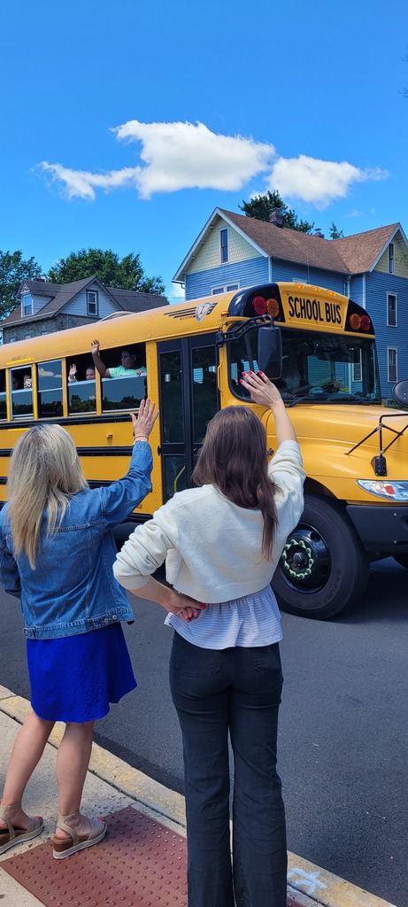 School bus leaving on last day