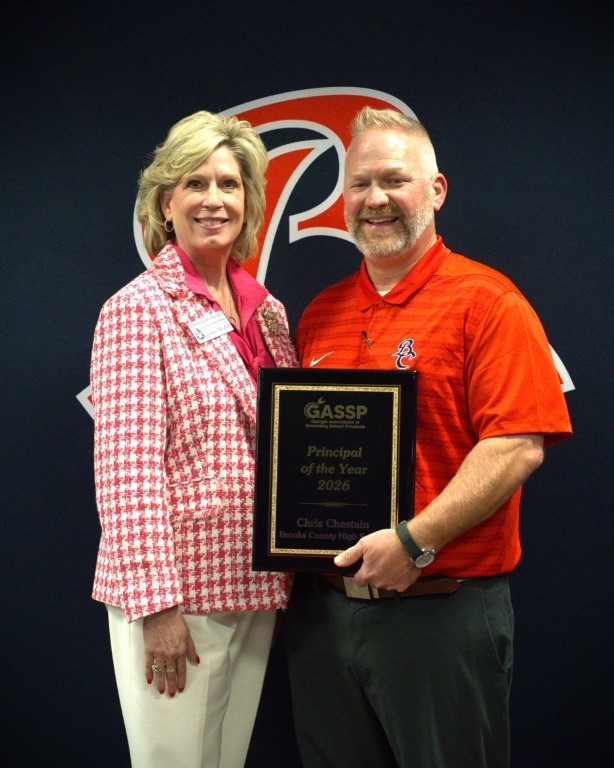 LeAnne McCall and Chris Chastain, GASSP Principal of the Year, 2026