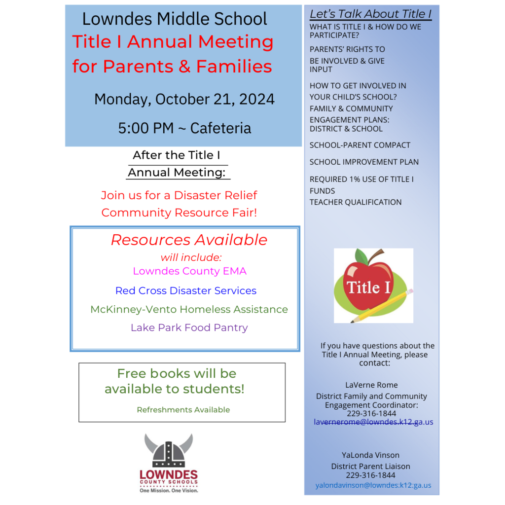 LMS Title 1 Annual Meeting