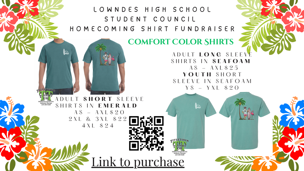 LHS Homecoming shirts for sale
