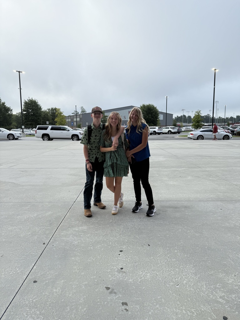 Students arriving for school