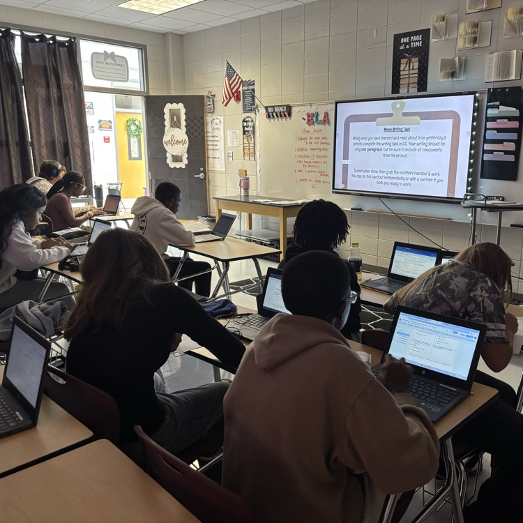 students writing 