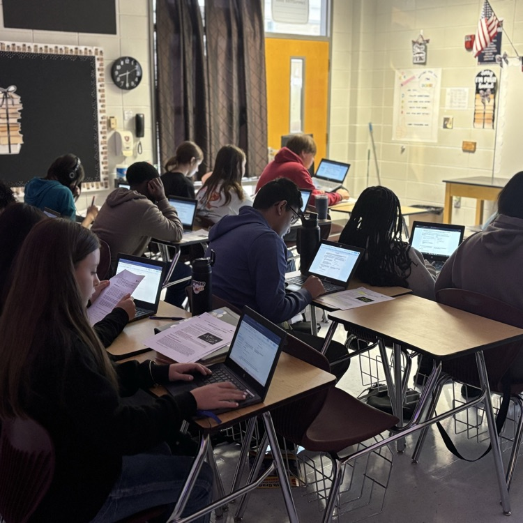 students writing 