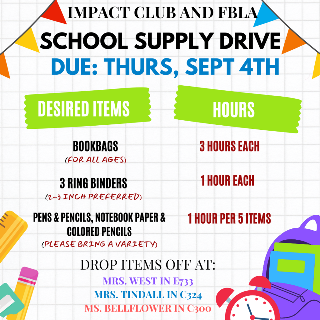 School supply drive