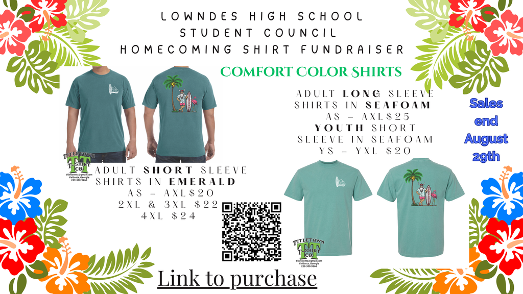HOCO in Paradis shirts - Last week to order