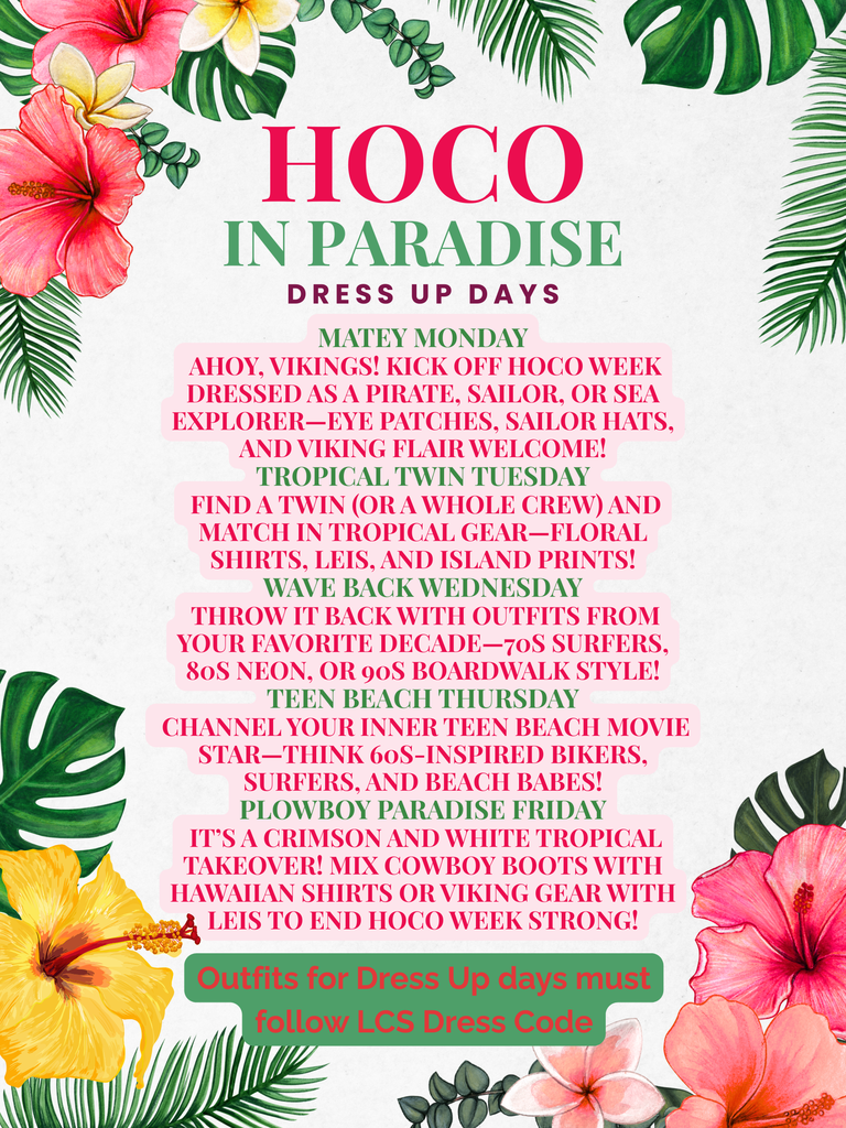 Homecoming Dress Up Days