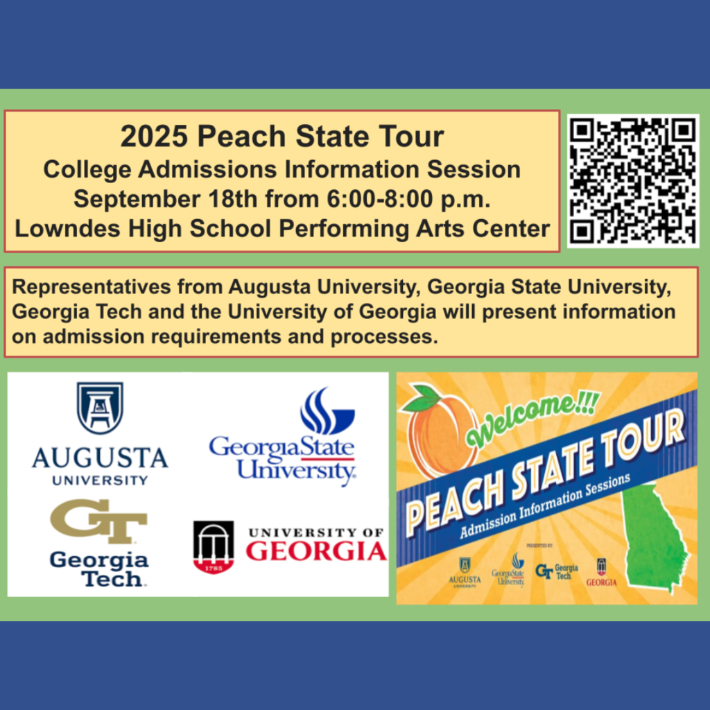 Peach State Tour September 18 6-8pm LHS PAC