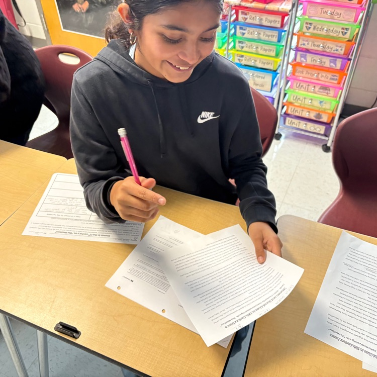 students comparing texts