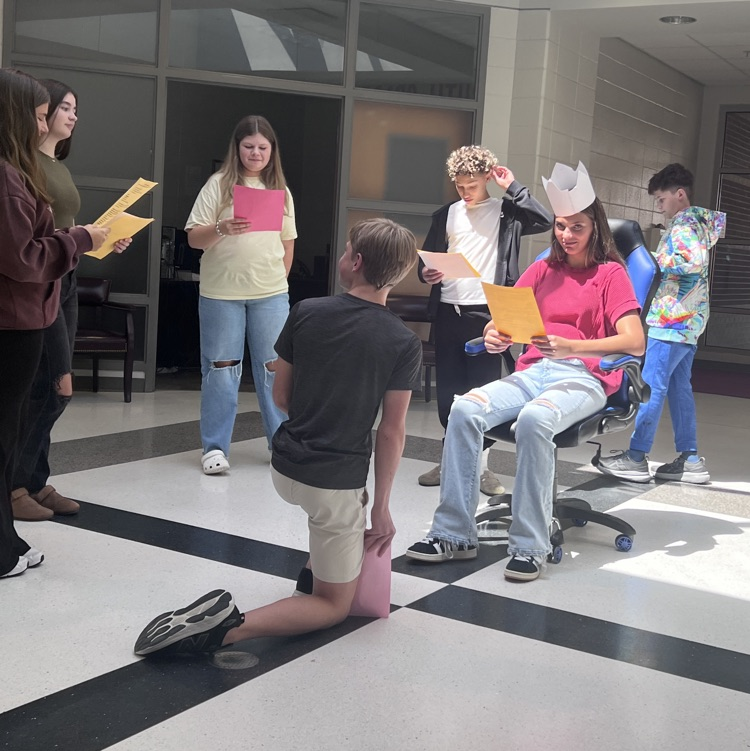 students doing a skit