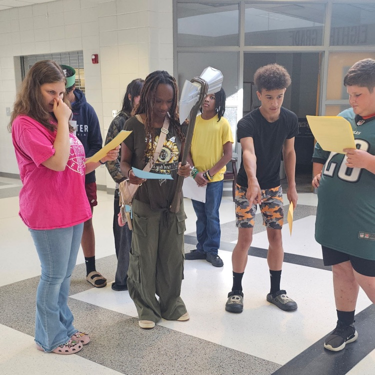 students doing a skit