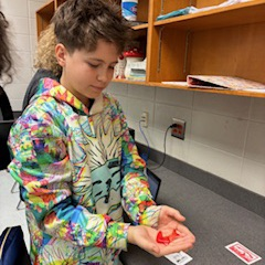 students doing heat transfer lab