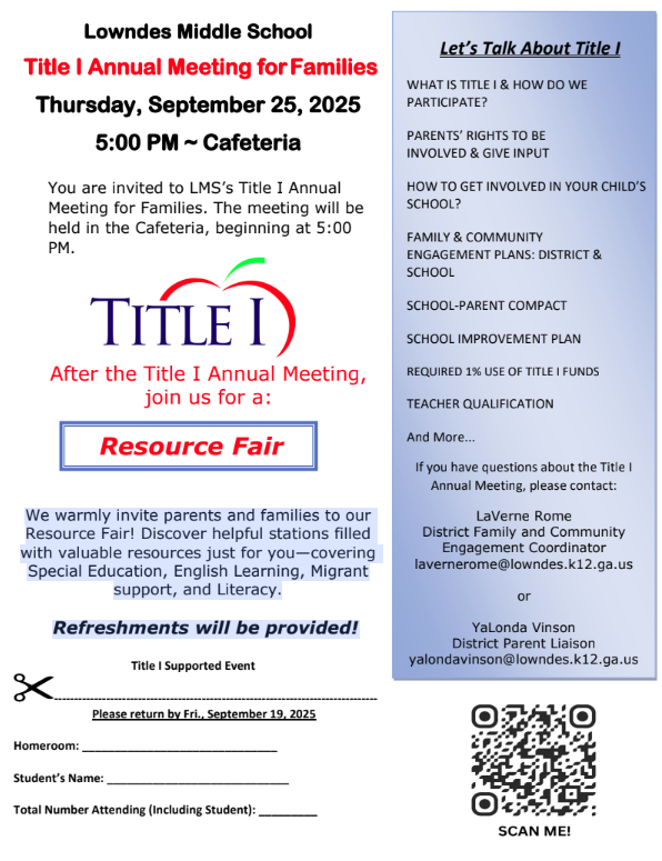 Title 1 Resource Fair