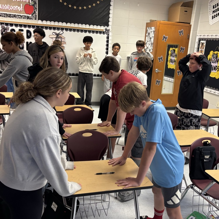 students playing a game