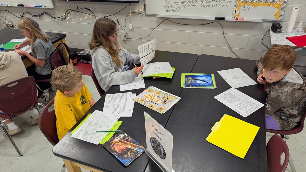Team 62 is hard at work in Mrs. Busby’s class! Students rotated through hands-on and digital stations to explore the Properties of Minerals:  🔬 Station 1: Testing mineral properties 📖 Station 2: Reading about minerals 💻 Station 3: Researching minerals in a virtual lab 🗂️ Station 4: Sorting mineral tests (Identity vs. Not Identity) ✍️ Station 5: Writing about mineral properties 🎨 Station 6: Illustrating key visual vocabulary  So many ways to learn, discover, and show what they know! #ScienceInAction #HandsOnLearning
