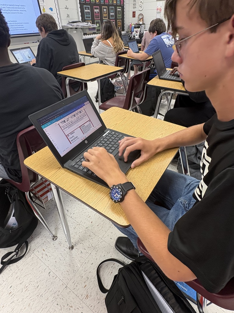 Students working on assignment