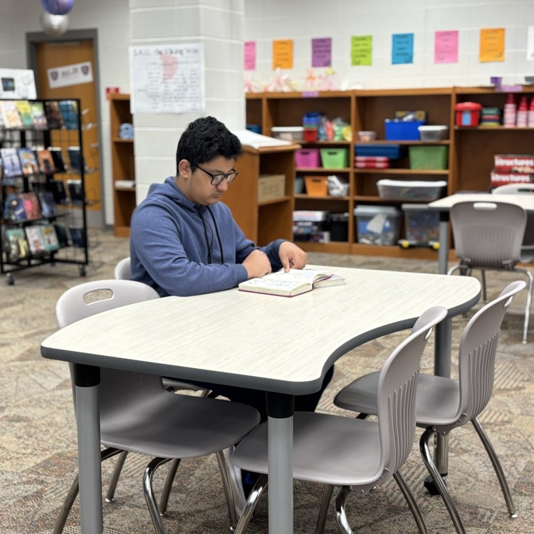 students reading 
