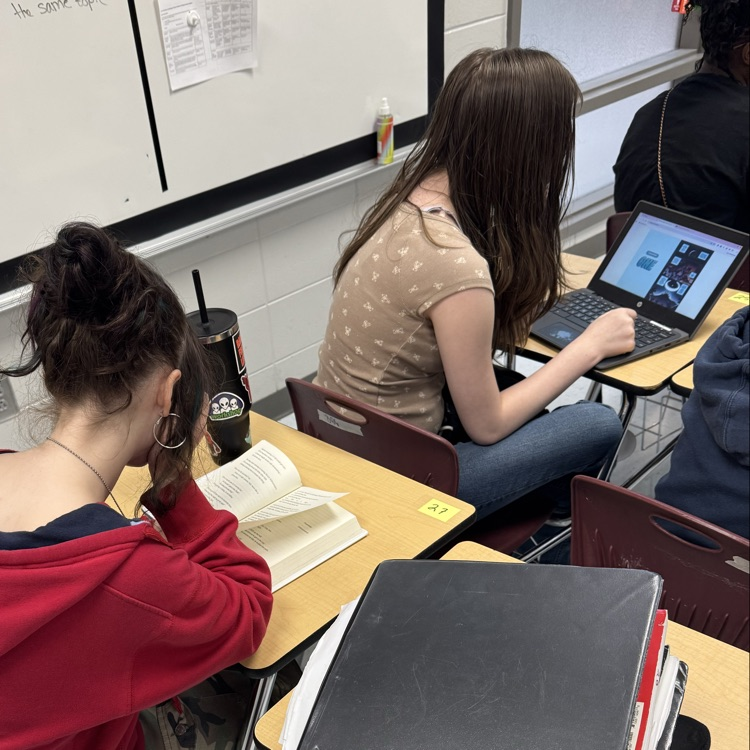 students reading 