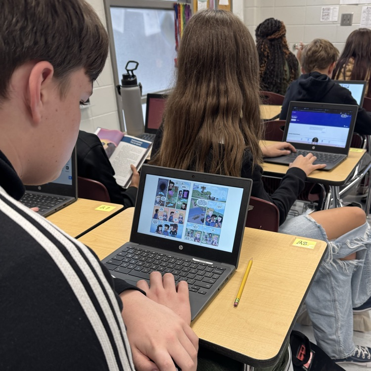 students reading 