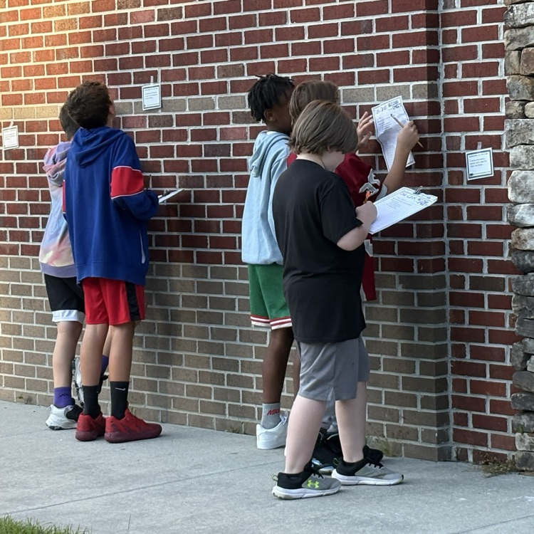 students completing task cards