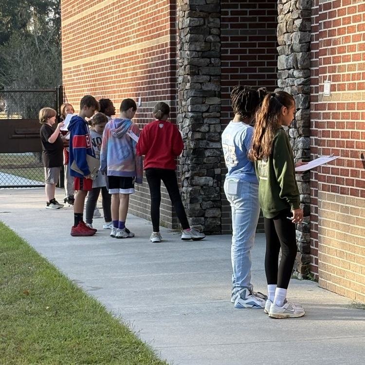students completing task cards