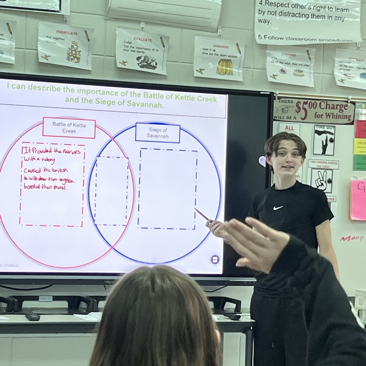 students teaching 