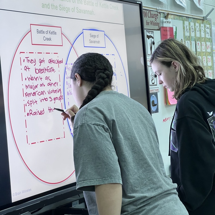 students teaching 