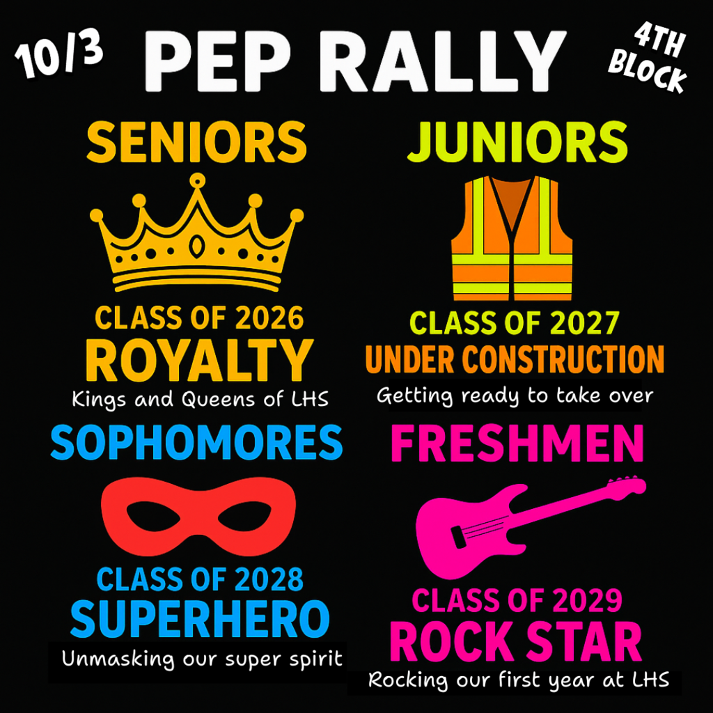 Pep Rally themes by class