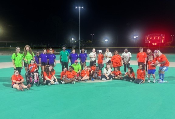 LHS HOSA students with Miracle League participants