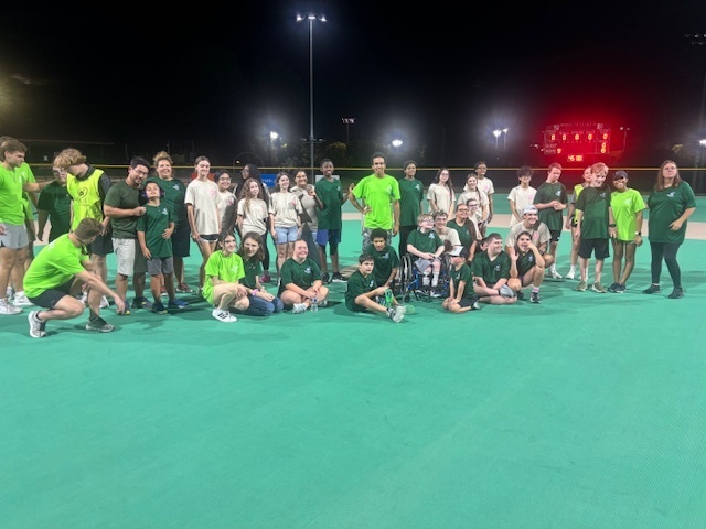 LHS HOSA students with Miracle League participants