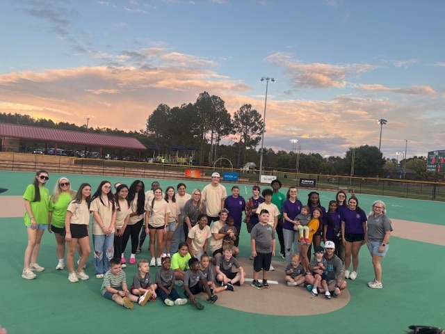 LHS HOSA students with Miracle League participants