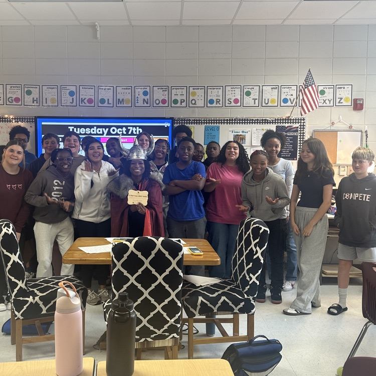 Hampton and students
