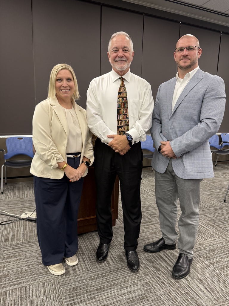Mrs. Brooks, Superintendent Woods, and Mr. Breit