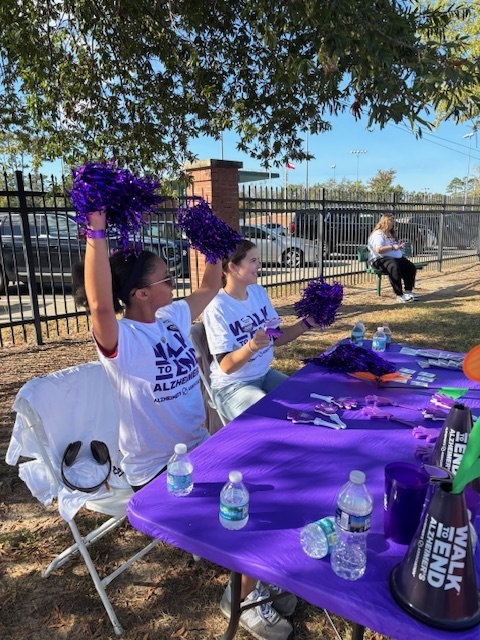 Cheering on walkers
