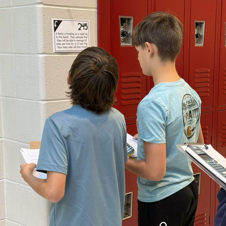 kids working on task cards