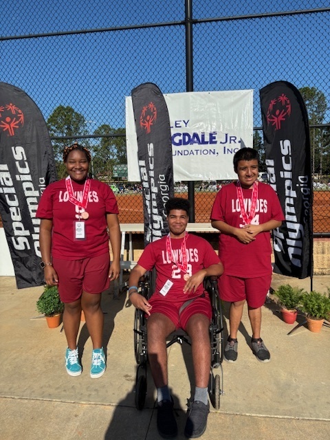 Special Olympics athletes for bocce ball