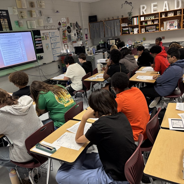 students analyzing text