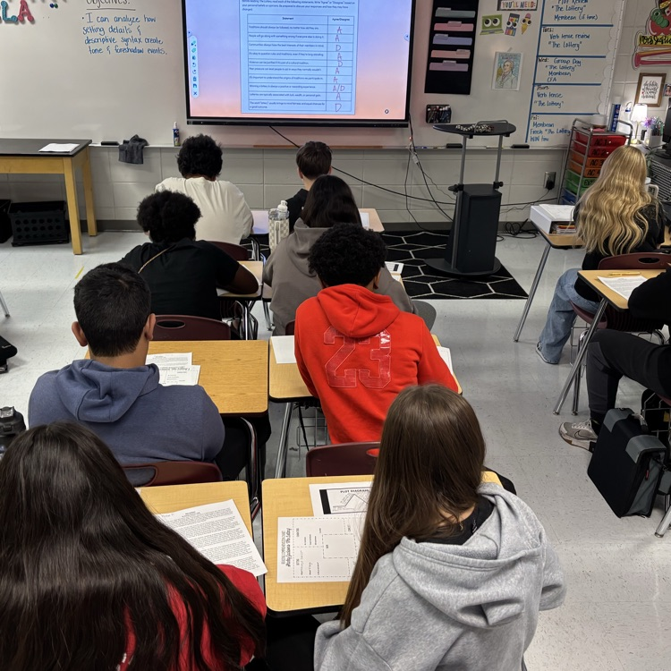 students analyzing text