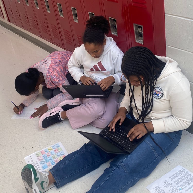 students recording podcasts