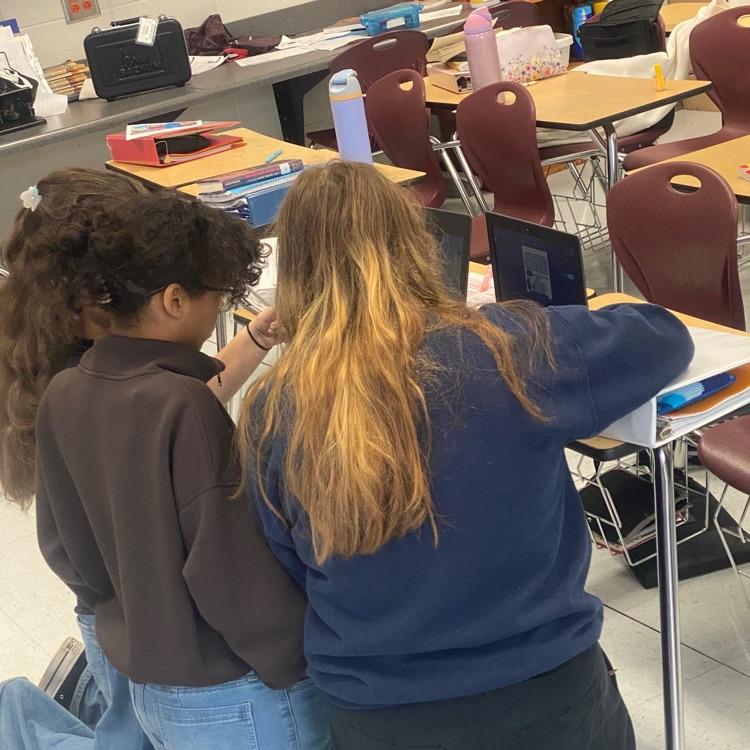 students recording podcasts