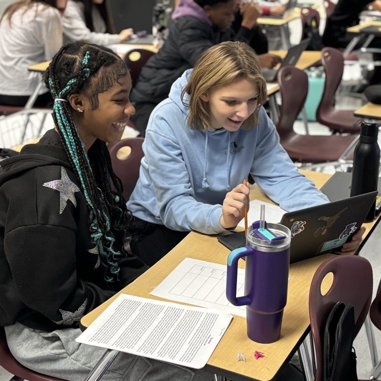 student working on escape room