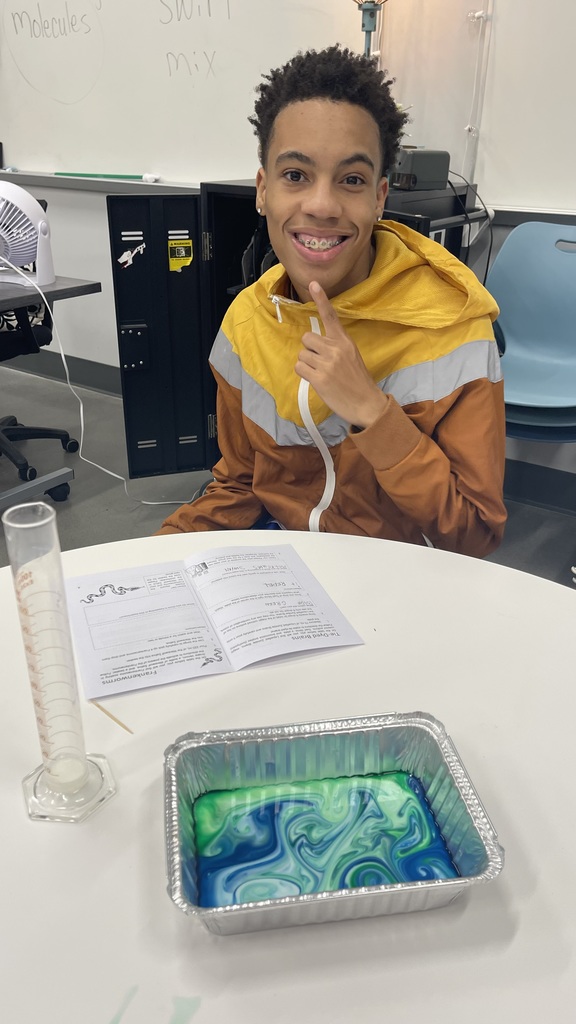 Student in  science lab