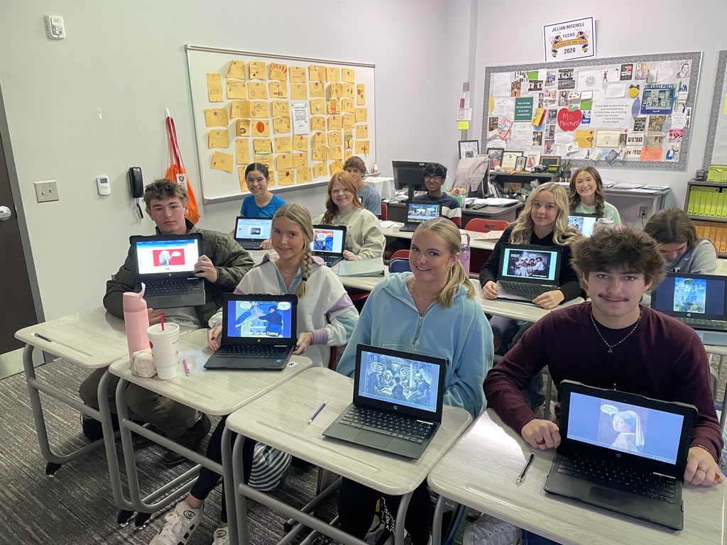 Students showing their work