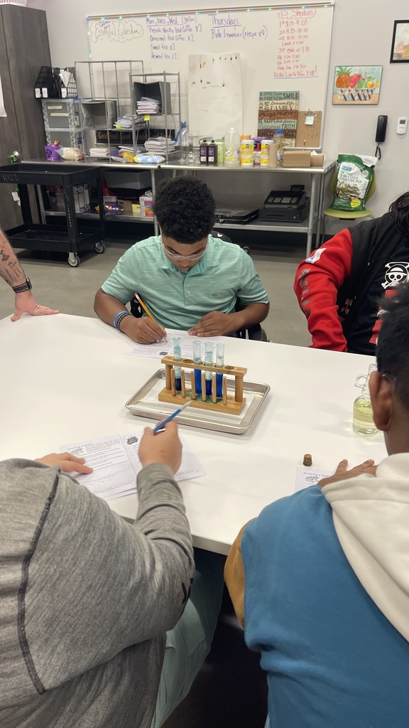 Students recording observations