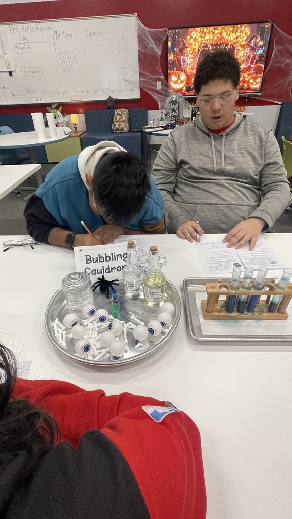 Students recording observations