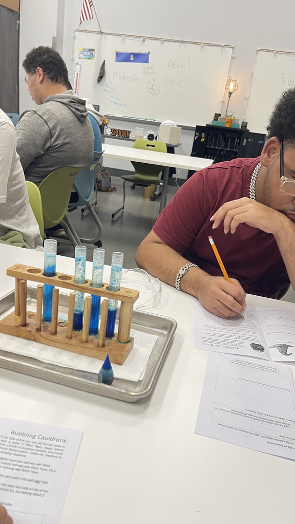 Students recording observations