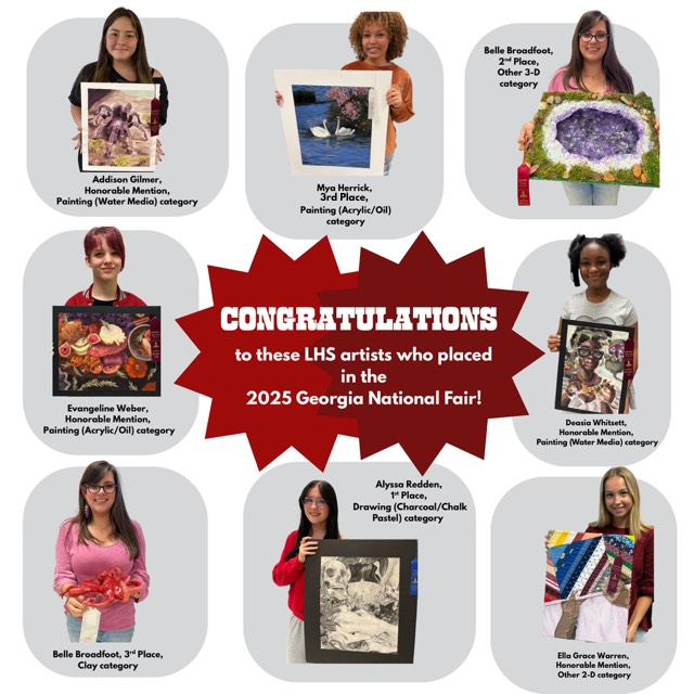 LHS artists with their works