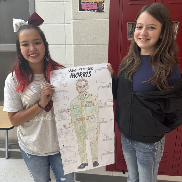 students holding work 