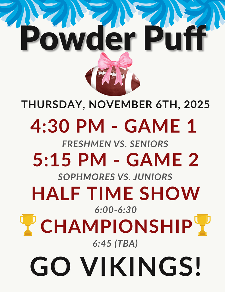 Powder Puff Schedule Game 1 @ 4:30